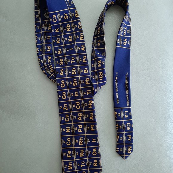Wild Ties, Men's tie, elements, blue and gold - Picture 3 of 3